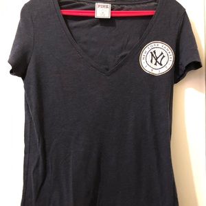 COPY - Yankees V Neck Tee from PINK